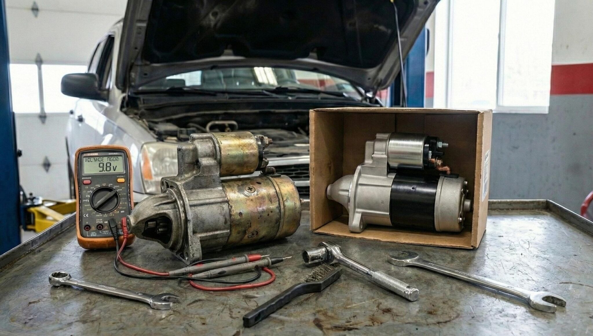 A couple of tools that are in a box